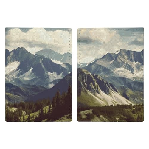 Protège-passeport feuilles d'érable pour vos randonnées et voyages en montagne