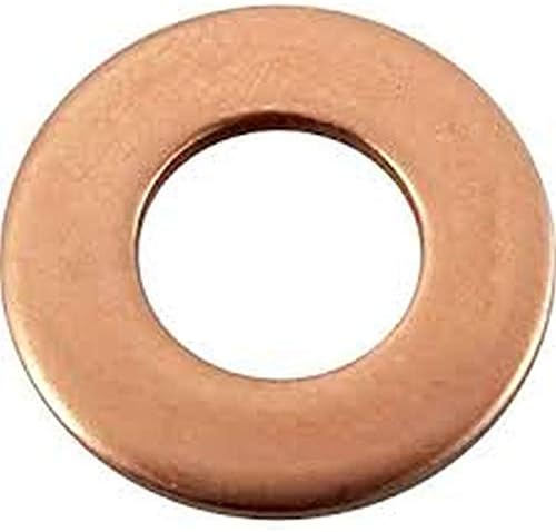 Copper Back UP Washer - .125 ID x .750 OD x .040 Thickness, Plain Finish (Pack of 100 Pieces)