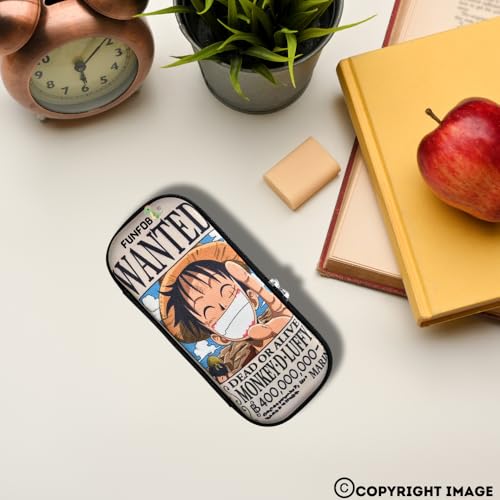 Image of FUNFOB One Piece Monkey D Luffy Pencil Box for School College for Pen Pencil Or Other Stationery Products Pouch | Luffy Wanted