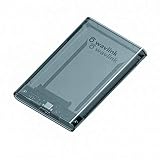 WAVLINK 2.5' Hard Drive Enclosure, USB C 3.1 Gen 2 to SATA External Hard Disk Case Clear for 9.5/7mm HDD SSD w/UASP 6Gbps 4TB Tool Free for WD Seagate Toshiba Samsung Hitachi PS4 Xbox Router