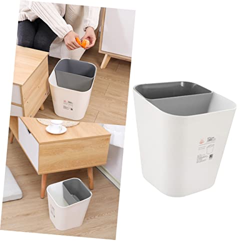Panier en plastique double Cabilock gris pour tri des déchets - 6
