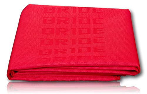 Ultimate JDM Bride Car Seats Fabric | 79”x 59”| Made in Japan Material | Stylish & Fade-Resistant Racing & Bucket Seats Decoration | Soft & Smooth Interior Customization Fabric | (Red)