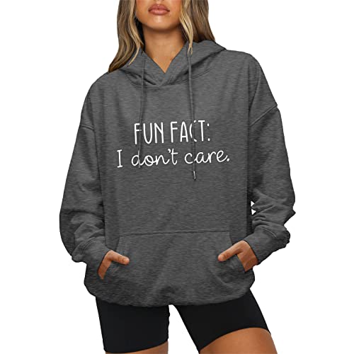 Damen Pullover Herbst Hoodies Sweatshirts Übergroße Rundhals Langarm...