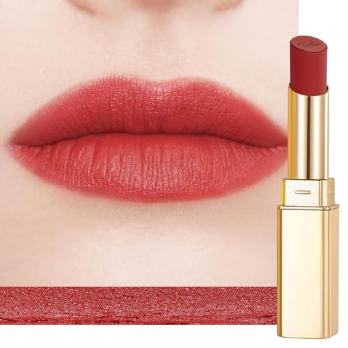 Oulac Pintalabios Mate Mujer–Lipstick Labiales Larga Duración,Waterproof&No Transfer, Alta Pigmentación,Mate Acabado Suave,Textura Ligera Confortable,Matte Lipstick Maquillaje Vegano RM03