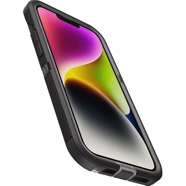 OtterBox iPhone 14 Plus Defender Series XT Case - Black Crystal, screenless, Rugged, Snaps to MagSafe, Lanyard Attachment by OtterBox - Image 4