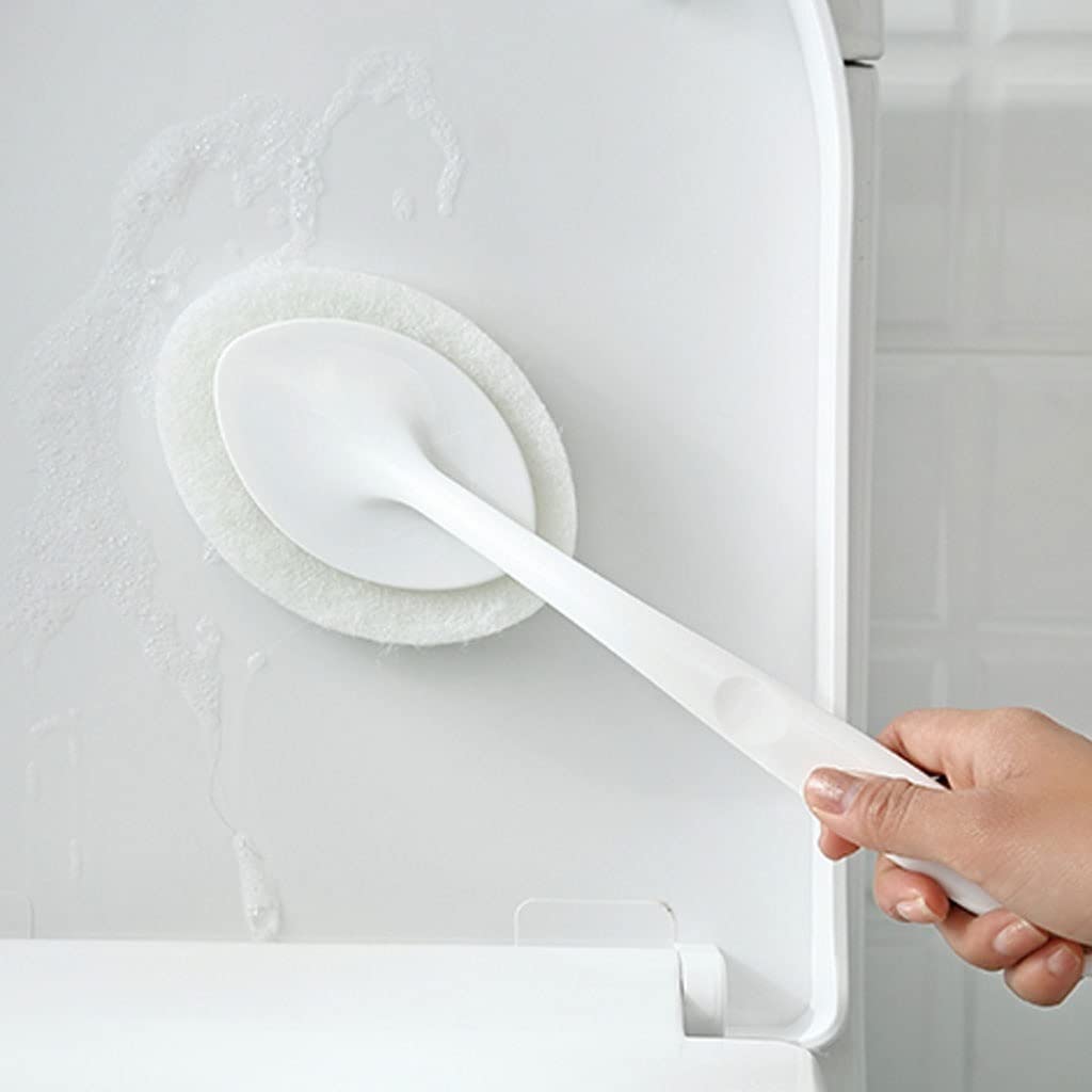 Escobilla Baño/Escobilla y Portaescobillas de Baño Escobilla De Baño Multifuncional, Escobilla De Baño De Mango Largo, Escobilla De Baño De Doble Uso De Color Sólido for Cocina Y Baño, Escobilla De Ba