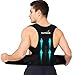 PLETHEON Posture Corrector Belt for Men & Women – Adjustable Back Brace for Spine Alignment, Shoulder & Upper Back Pain Relief | Comfortable Unisex Clavicle Support Brace (Black)