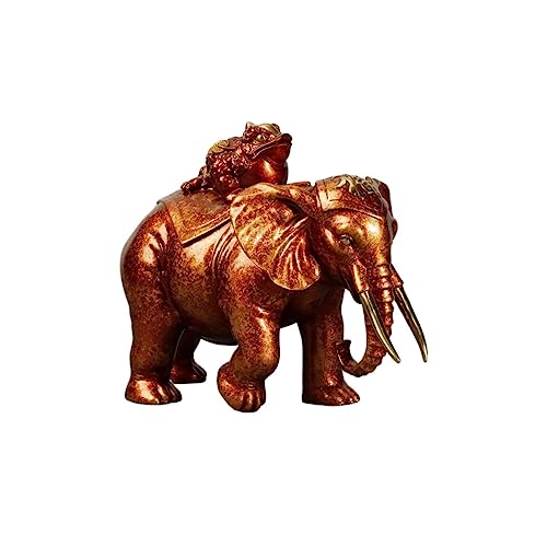 Statue éléphant en laiton RLKHXBS : objet d'art artisanal pour salon