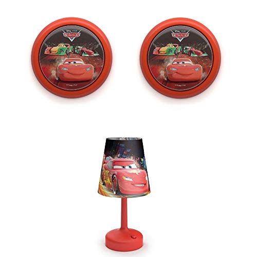Philips Disney Cars LED Night Light (2 Pack) & Cars 10” Kids Table