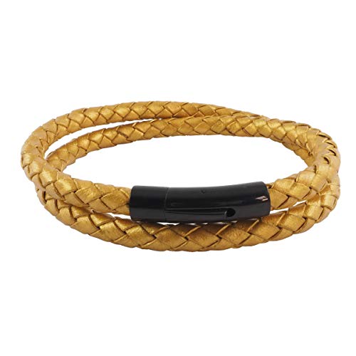 Collier en cuir tressé idéal pour offrir en cadeau de 17 cm à 100 cm