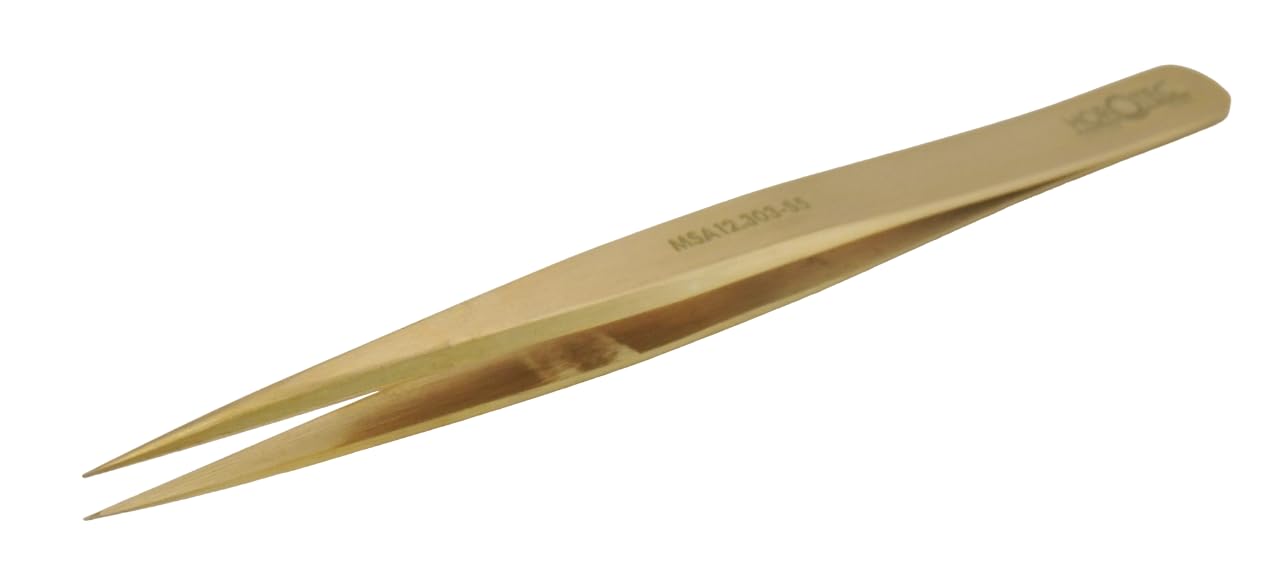 HOROTEC 12.301-2 STRONG TWEEZERS WITH FINE AND FLAT TIPS, No. 2 STAINLESS STEEL - View #3