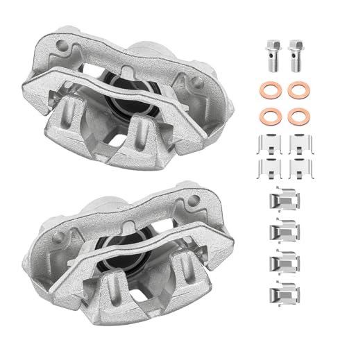 Image of BDFHYK 19-B1101 19-B1100 Front Disc Brake Caliper Assembly Compatible with Mazda B2000 1986-1987 2.0L L4 /B2200 1987-1993 2.2L L4 /B2600 1987-1993 2.6L L4, GAS 2pcs