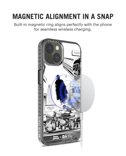 Image of DailyObjects Roar of A Legend Stride 2.0 Magnetic Case Cover Compatible with iPhone 15 | Wireless Charging Slim Back Cover | 2 Layer Edge Protection & Shockproof