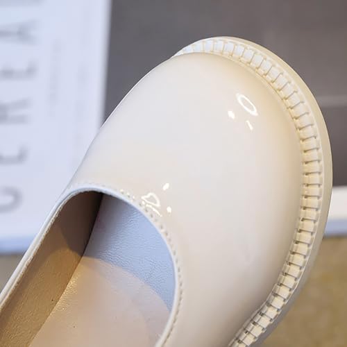 IWIHMIV Toddler Girls Dress Shoes Lightweight Non Slip School Shoes for Toddler Girls Low Heels Ankle Strap Mary Jane Shoes4
