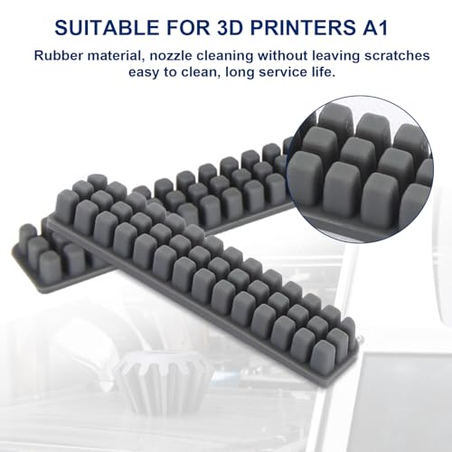 Siliconen mondstukreinigingsborstel 10-pack voor Bambu Lab A1 3D-printer, hittebestendig, herbruikbaar, duurzaam - Afbeelding 4