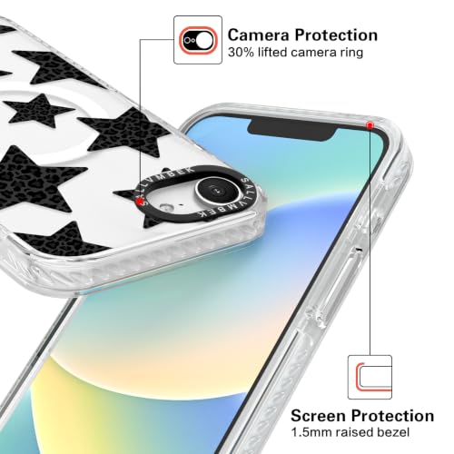 Coque transparente iPhone 16e motif léopard pour soirées et quotidien