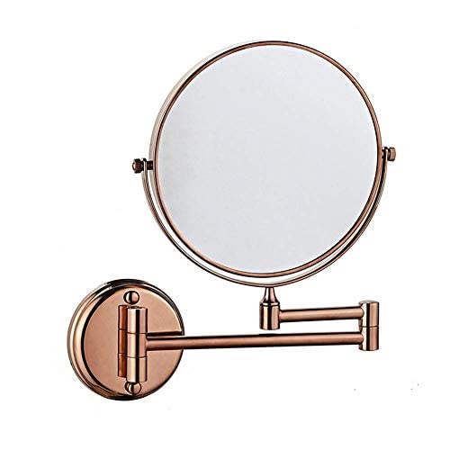 Miroir de maquillage pour salle de bain miroir mural pivotant à deux côtés
