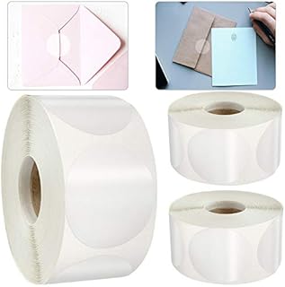 1500 Pieces Clear Round Stickers, 3 Rolls Retail Package Seals Stickers for Packaging, 20 mm Clear Wrap Seal Adhesive Labels for Envelopes, Box and Valentine's Day Gift Packaging