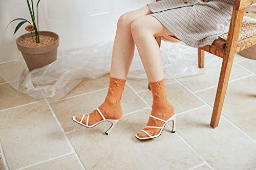 Women Floral Lovely Design Cotton Socks3