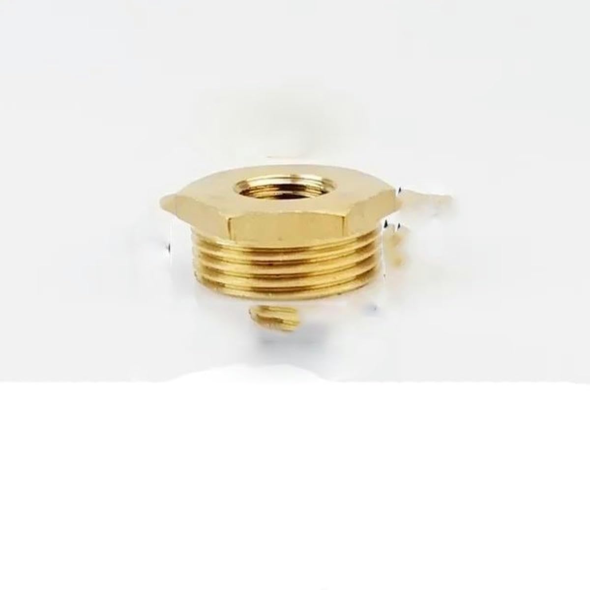 Conector de tubería reductor de buje hexagonal de latón F a M roscado 1/8 1/4 3/8 1/2 3/4 Conector reductor de adaptador de gas de agua de cobre-F 02 a M 06-20 piezas