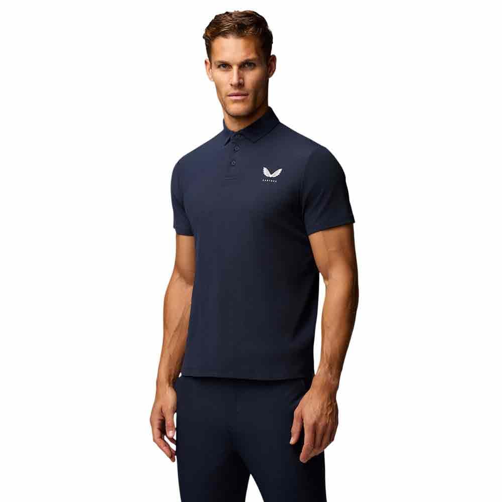 Castore Golf Men's Essential SS Polo, Midnight Navy, M