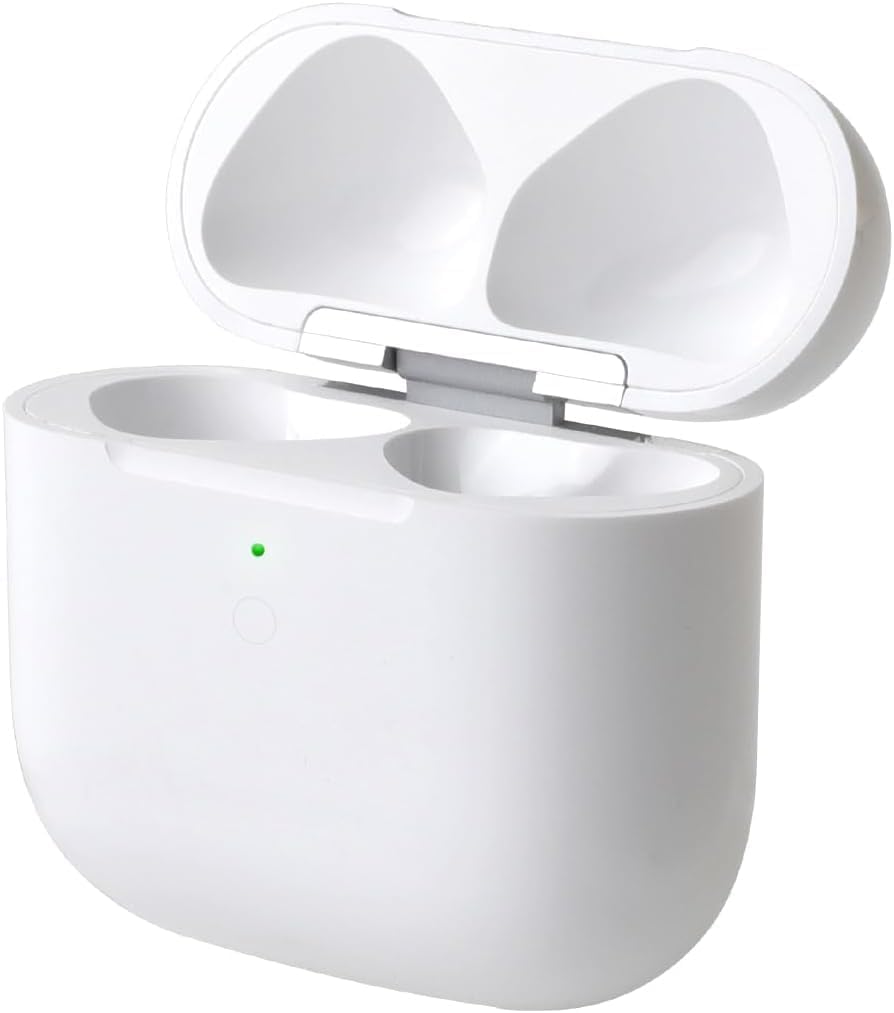 Charing Case for Air Pods 4 Charging Case Compatible with Air Pod 4th Generation Charger Cases Replacement Only Bluetooth Sync Pairing Button Support Wired Wireless, Without Earbuds