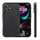 NIMASO iPhone 16 Plus 用 ケース カバー 滑り止め マット仕上げ 全面保護 いPhone 16 Plus 対応 耐衝撃 米軍MIL規格取得 ワイヤレス充電 ストラップホール付き アイフォン16プラス対応 （6.7インチ） スマホケース ブラック （黒羽シリーズ）NSC24I1519