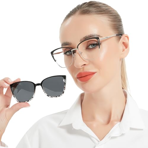Image of OCCI CHIARI UV Blue Light Glasses for Women Fashion Cat Eye Polarized Sunglasses