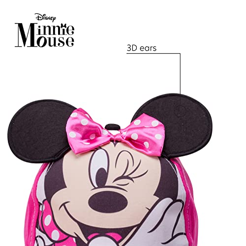 Disney Girls’ Minnie Mouse Glitter Baseball Cap – Minnie Mouse Costume Hat With 3D Ears (2-7), Size Age 4-7, Minnie Mouse Pink #TOP4