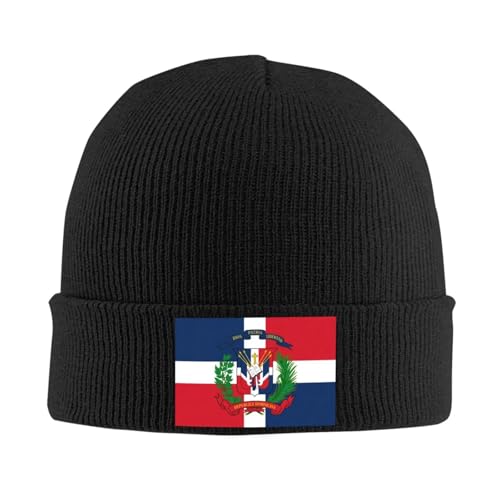 Gorro de Punto Sombrero de Punto Estampado República Dominicana Sombrero de Punto cálido Sombrero de Hip Hop Gorro de Exterior Otoño Invierno Gorro Unisex Adulto Unisex Adulto Regalo Deportivo