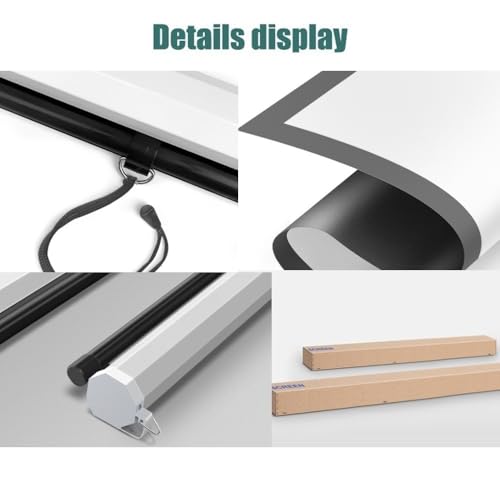 Pantalla Manual Proyector 72" 16:9 HD 4K miniatura 3