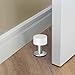 Door Stoppers, Glass Shower Door Stopper 304 Stainless Steel Floor Door Stop Rubber Tips Bumper Door Stopper No Drilling Self-Adhesive Door Stop Wall Protector with Screws(Medium-2.56inch)