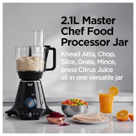 Preethi Zodiac MG-218 mixer grinder, 750 watt, Black/Light Grey, 5 jars - 3 In 1 insta fresh juicer Jar & Master chef food processor Jar, Vega W5 motor with 5yr Warranty & Lifelong Free Service