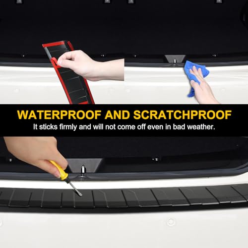 Image of Rear Bumper Protector for Subaru 2018-2023 Crosstrek XV Car Accessories ABS Plastic Material Matte Black Resistant Trunk Door Entry Guards
