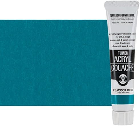 Amazon ターナー色彩 アクリルガッシュ ピーコックブルー Ag0050 ml 6号 絵具 通販