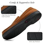 DL Men's Memory Foam Moccasin Slippers Breathable Moccasin Slippers Micro Wool House Shoes Anti-Slip Sole Indoor Outdoor - Image 3