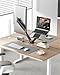 monTEK Dual Monitor Stand for Desk, 17-32 Inch Mechanical Spring Dual Arm, Heavy Duty Steel Adjustable Monitor Mount, Full Motion VESA 75x75/100x100, C-Clamp & Grommet, Holds Up to 20 lbs Each