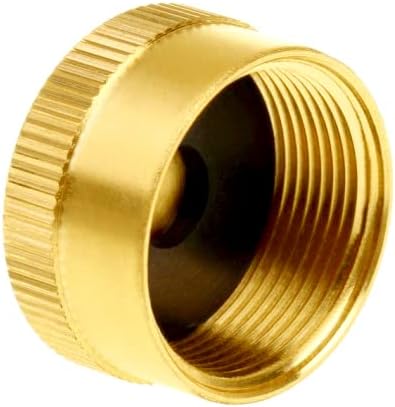 Hooshing 4PCS Solid Brass 1 lb Propane Tank Caps Gas Bottle Cylinder Protect Sealed Caps for Outdoor Camping BBQ