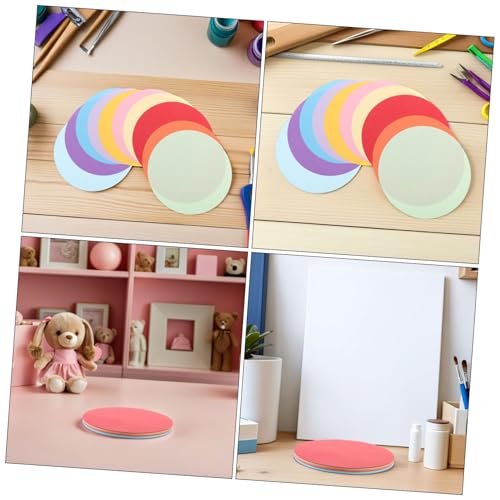 Papel de colores circulares plegables GALPADA para manualidades creativas 4