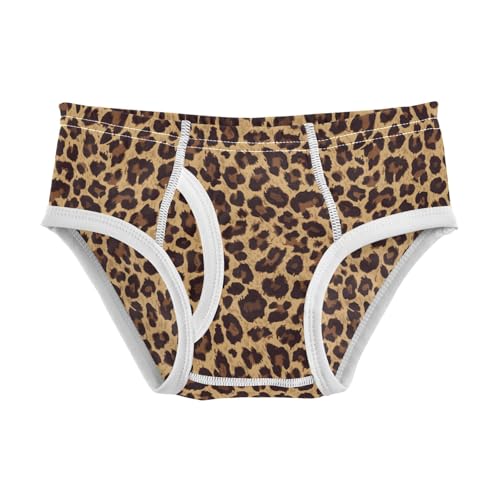 Boys' Exclusive Briefs Toddler Underwear 95% Combed Cotton Boxerbriefs 2T Leopard Cheetah 21
