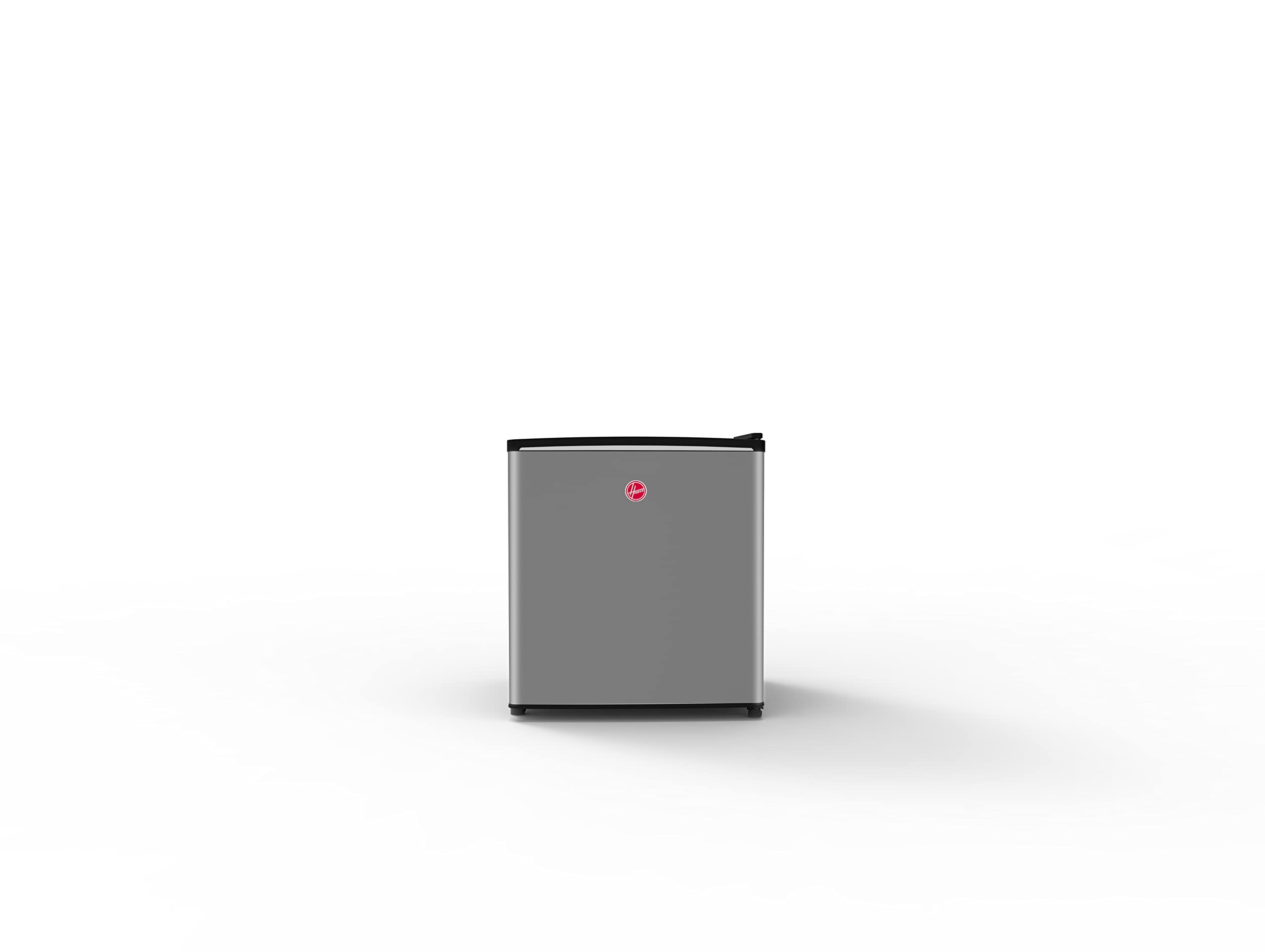 Hoover 62L Single Door Compact Refrigerator with Freezer Compartment - Mechanical Control, Adjustable Thermostat, Security Lock, 1 Removable Shelf, Defrost Feature, 1 Year Warranty, Silver - HSD-K62-S