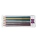 eeBoo Metallic Colored Pencils for Kids, Silver Robot, Set of 6 (PMROB)