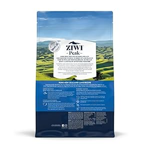 Ziwi peak air dried canine meals  all pure excessive protein grain free and restricted ingredient with superfoods lamb 2 2 lb   cucciolini doodles