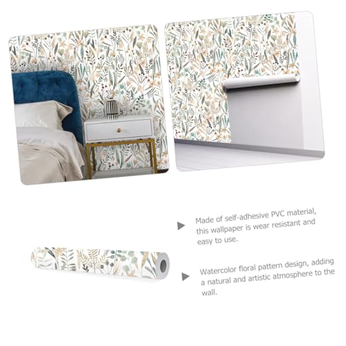 Papier peint à fleurs étanche et amovible pour chambre - 6
