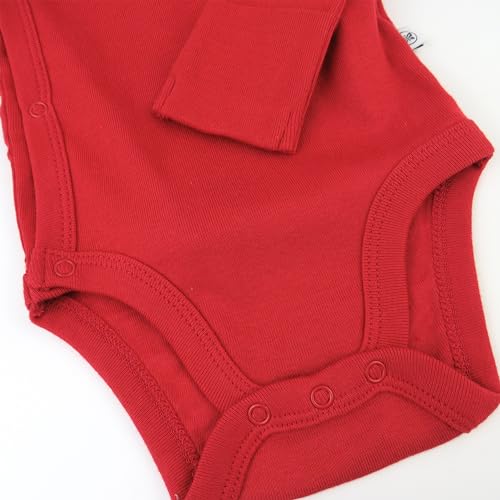 Image of HonestBaby Baby 3-Pack Organic Cotton Long Sleeve Side-snap Kimono Bodysuits
