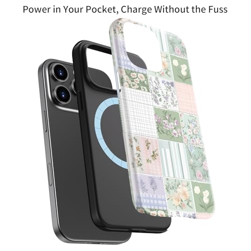 Coque iPhone 15 Pro Max mignonne silicone rigide antichoc motif fleurs - 3
