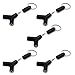 Produktbild kdjsic 5 Stück Schlüsselanhänger Headset Splitter Adapter Y-Form 3,5 mm 1 Stecker auf 2 Buchse Audio Adapter Kompatibel für Laptop/MP3/MP4