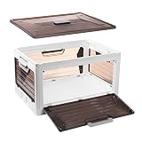 JIMIJIA, Storage bins with lids, storage bins, plastic storage bins with lids, folding storage box,