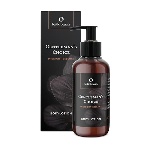 Baltic Beauty Bodylotion Herren Gentlemans Choice Körperlotion & Feuchtigkeitspflege für Männer mit Sheabutter Mandelöl & Squalan schnell einziehend vegan