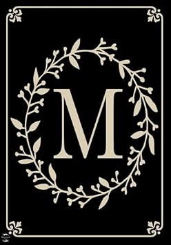 Briarwood Lane Classic Monogram Letter M Garden Flag